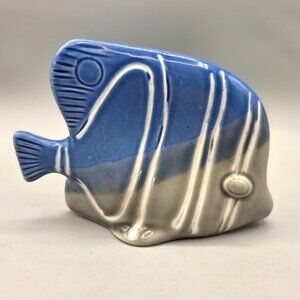 Harris Potteries Ceramic Angel Fish Figurine Glossy Handcrafted Coastal Decor